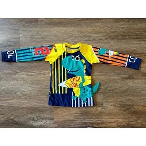 Dinosaur‎ Tail Boys Swim Shirt 24mos